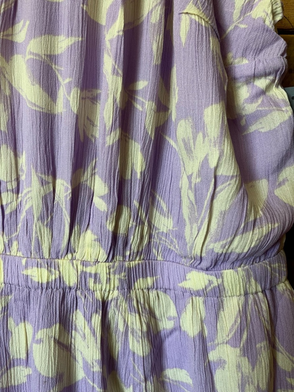 Lane Bryant Crew Neck Fit And Flare Lavender And Cream Floral Dress - Picture 6 of 12